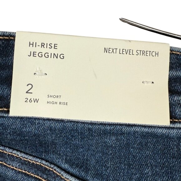 NWT American Eagle Hi-Rise Blue Jeggings - Short 2 - Picture 3 of 3